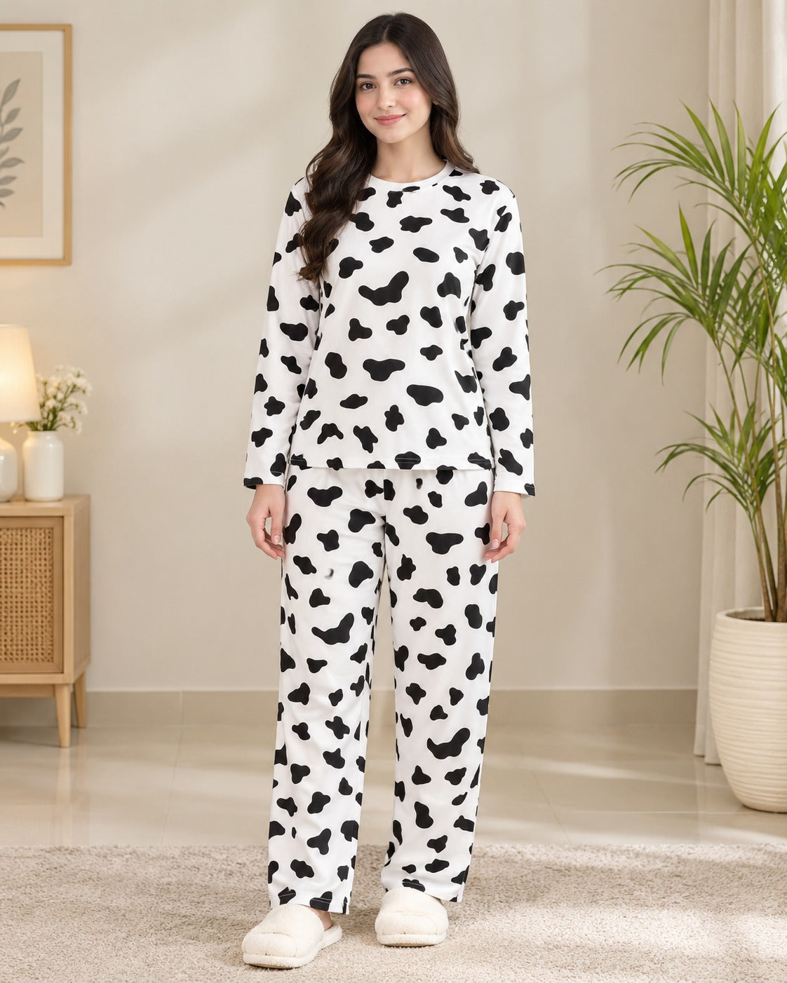 Moo Printed 2 Pcs Winter Outfit