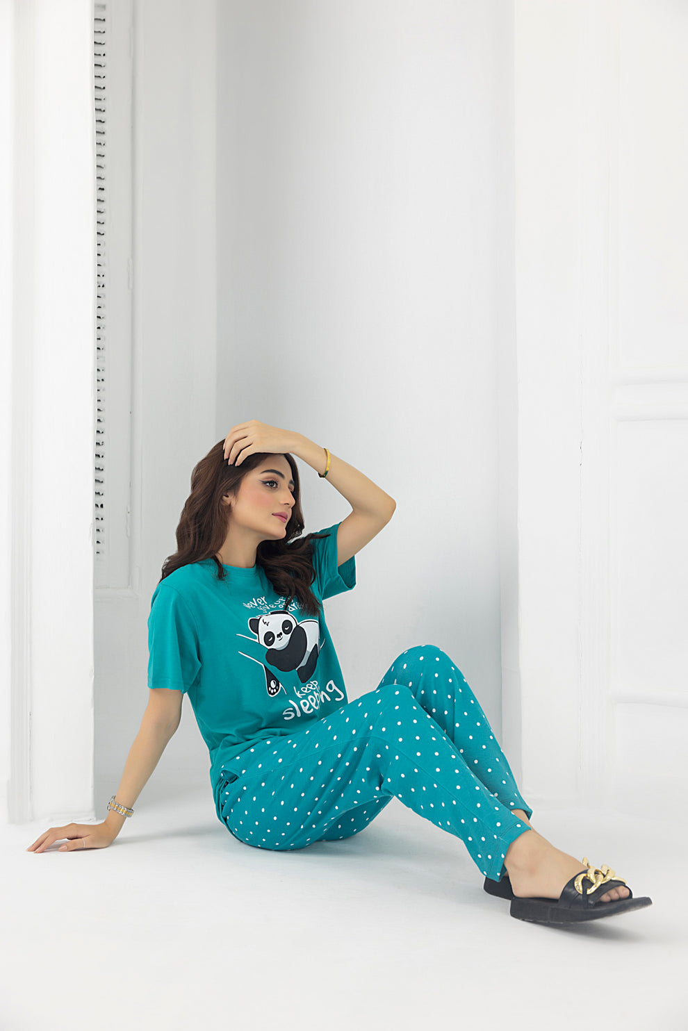 Keep Sleeping Printed Women Pj Set