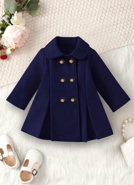 BLUE WESTERN WINTER KIDS COAT