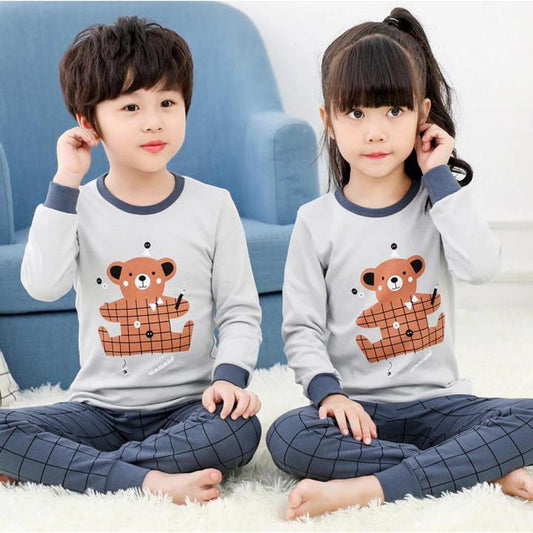 Blue Bear Printed Kids Wear