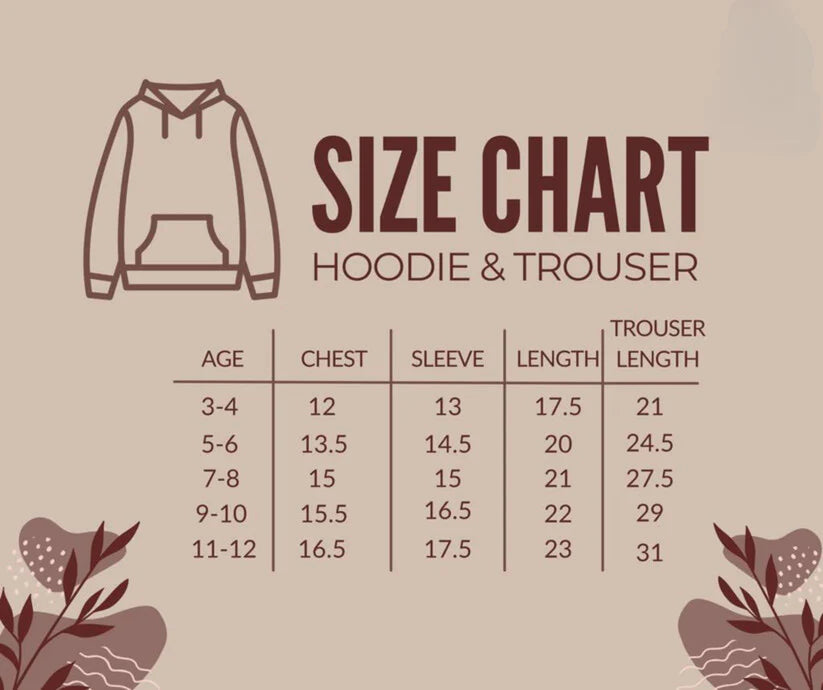 ALPHABET PRINTED WINTER KIDS SWEAT SUIT