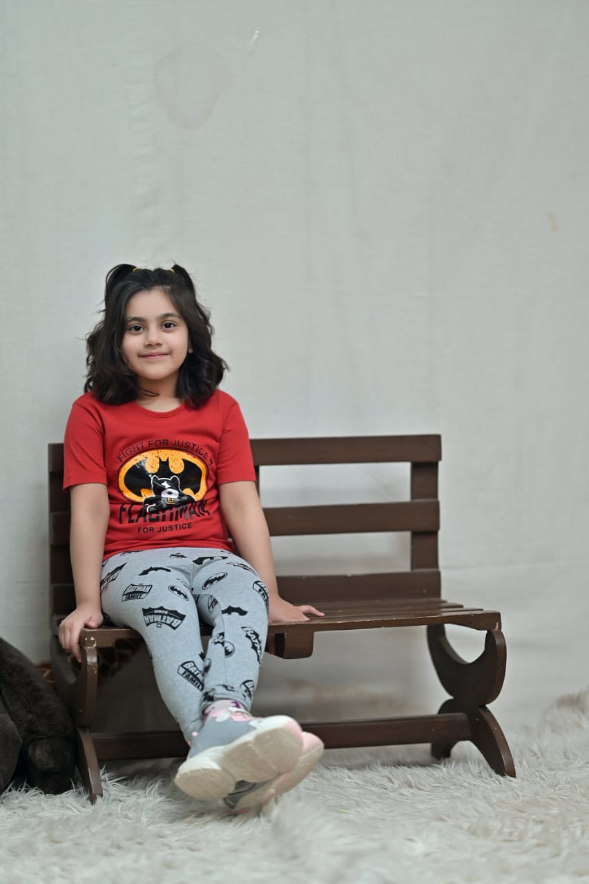 Red Flashman Printed Kids Wear