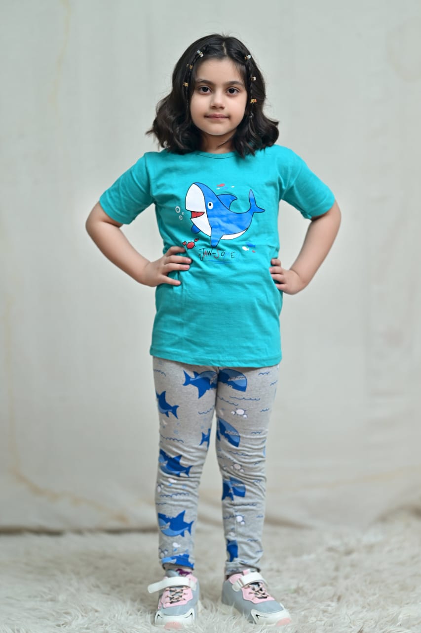 Blue Doplhin Printed Kids Wear
