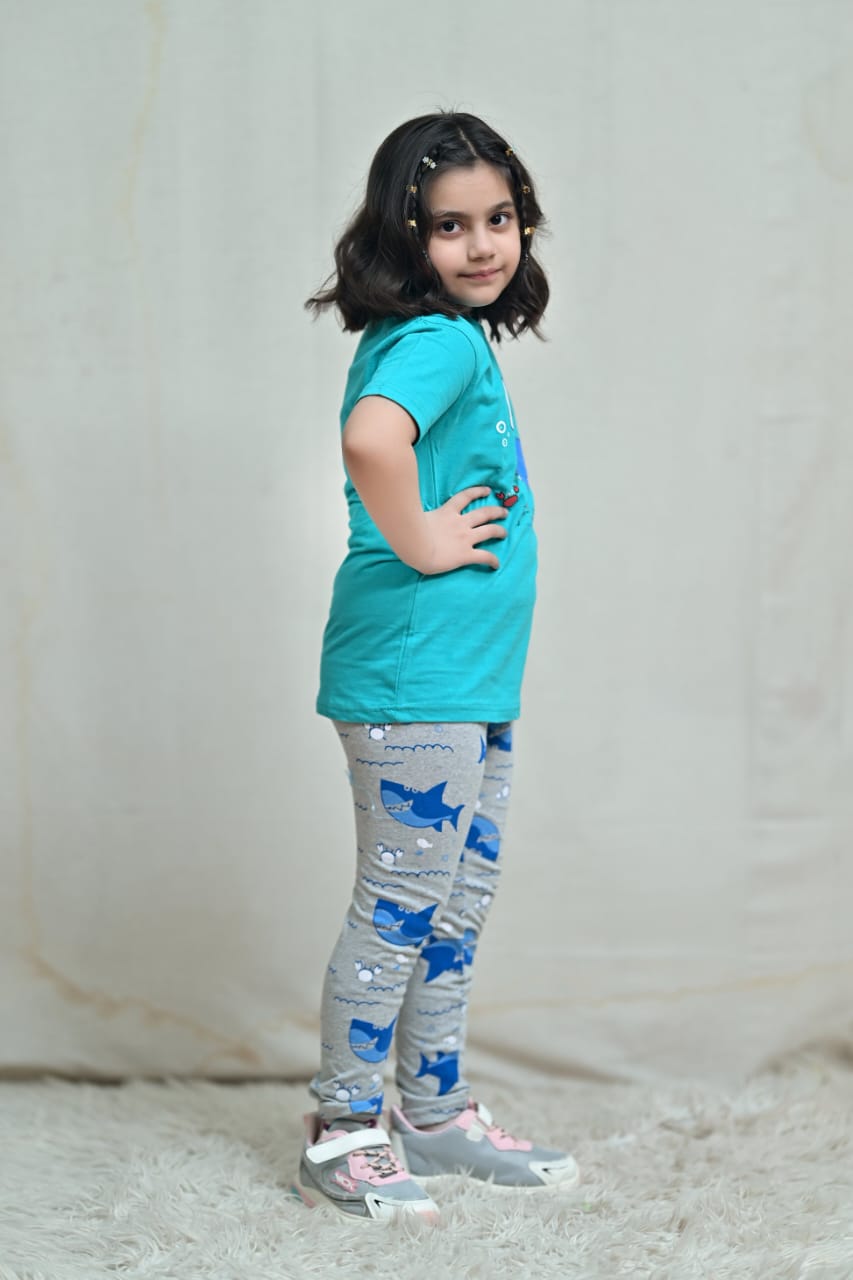 Blue Doplhin Printed Kids Wear