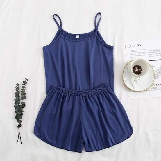 BLUE 2 PCS CAMI SET