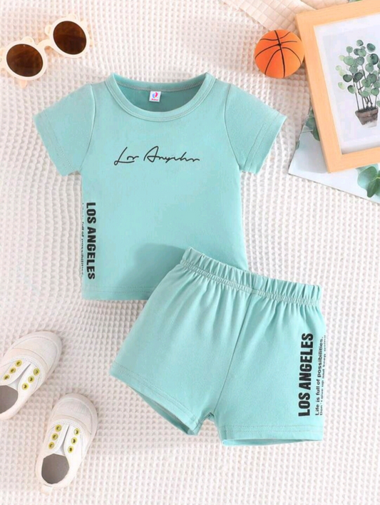 Los Angeles Printed Short Sleeve Kids Wear