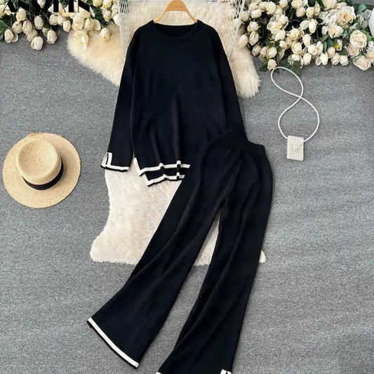 Black Border Style 2 Pcs Winter Outfit