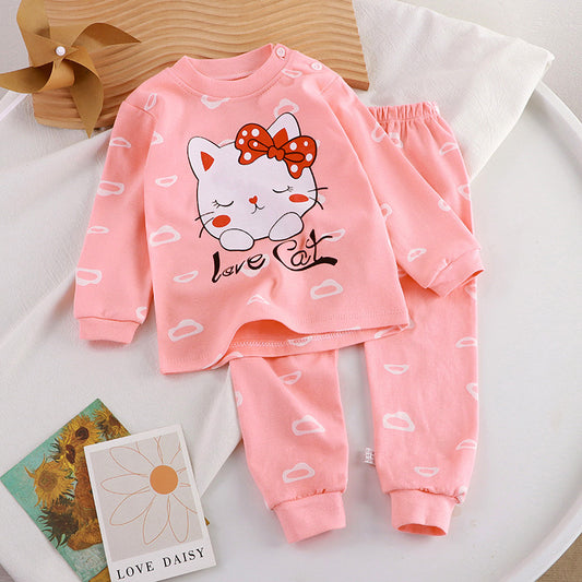 LOVE CAT PRINTED FULL SLEEVE PJ SET