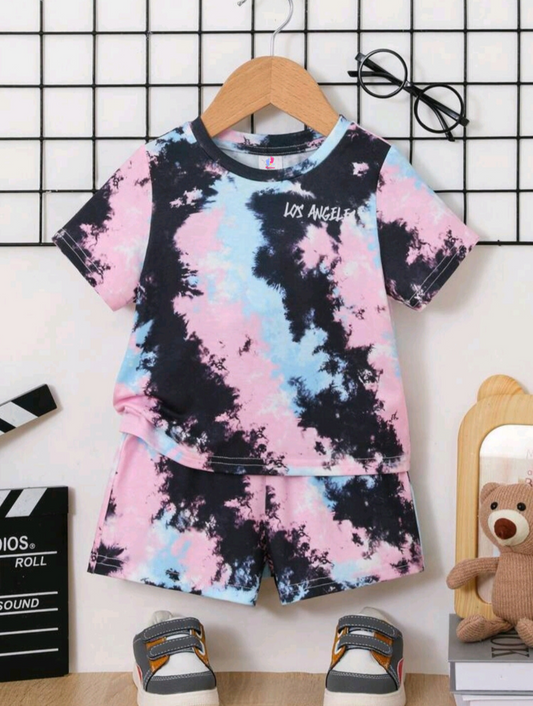 Tie & Dye Short Sleeve Kids Wear