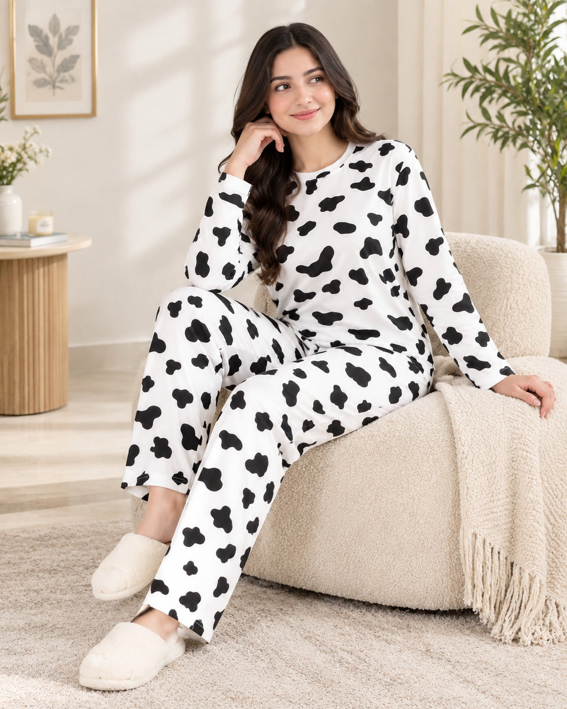 Moo Printed 2 Pcs Winter Outfit