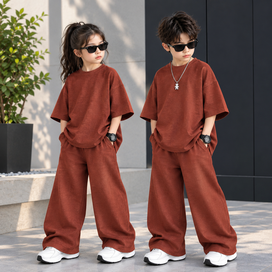 Rust Baggy Style Kids Wear
