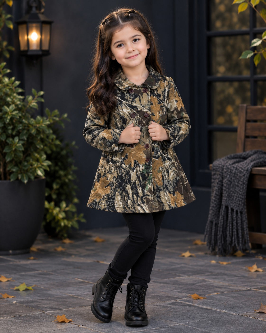 ARMY WESTERN WINTER KIDS COAT