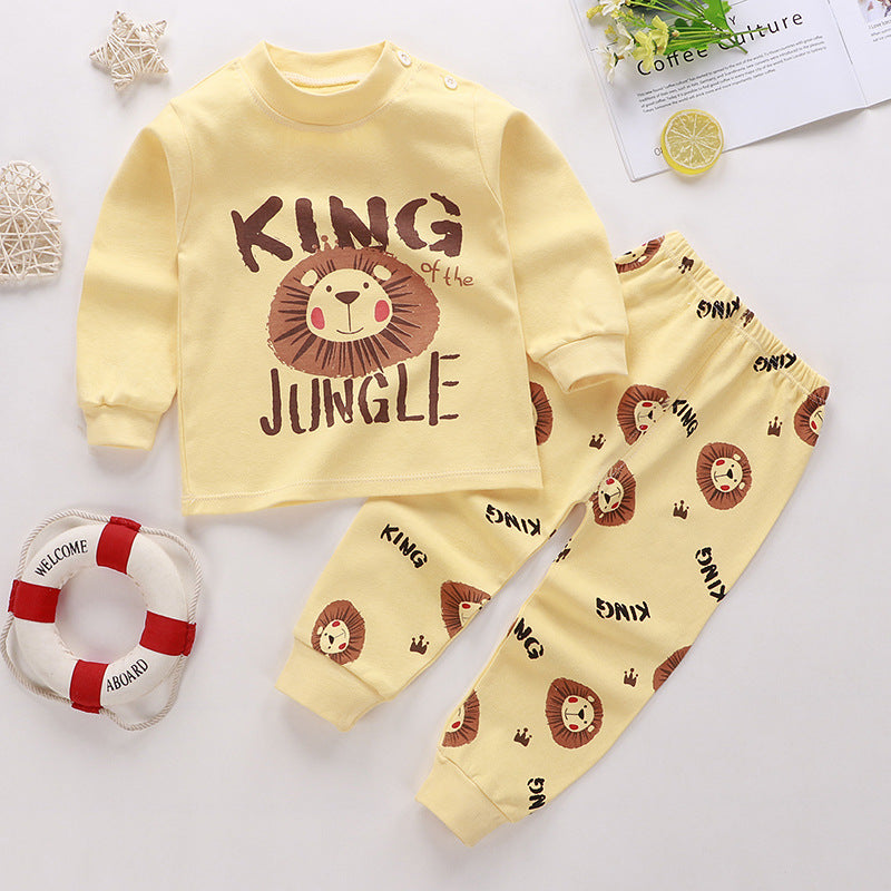 KING OF THE JUNGLE PRINTED FULL SLEEVE PJ SET