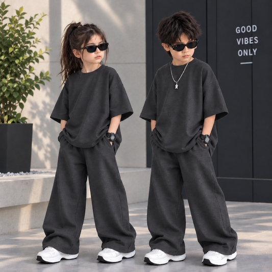 Charcoal Baggy Style Kids Wear
