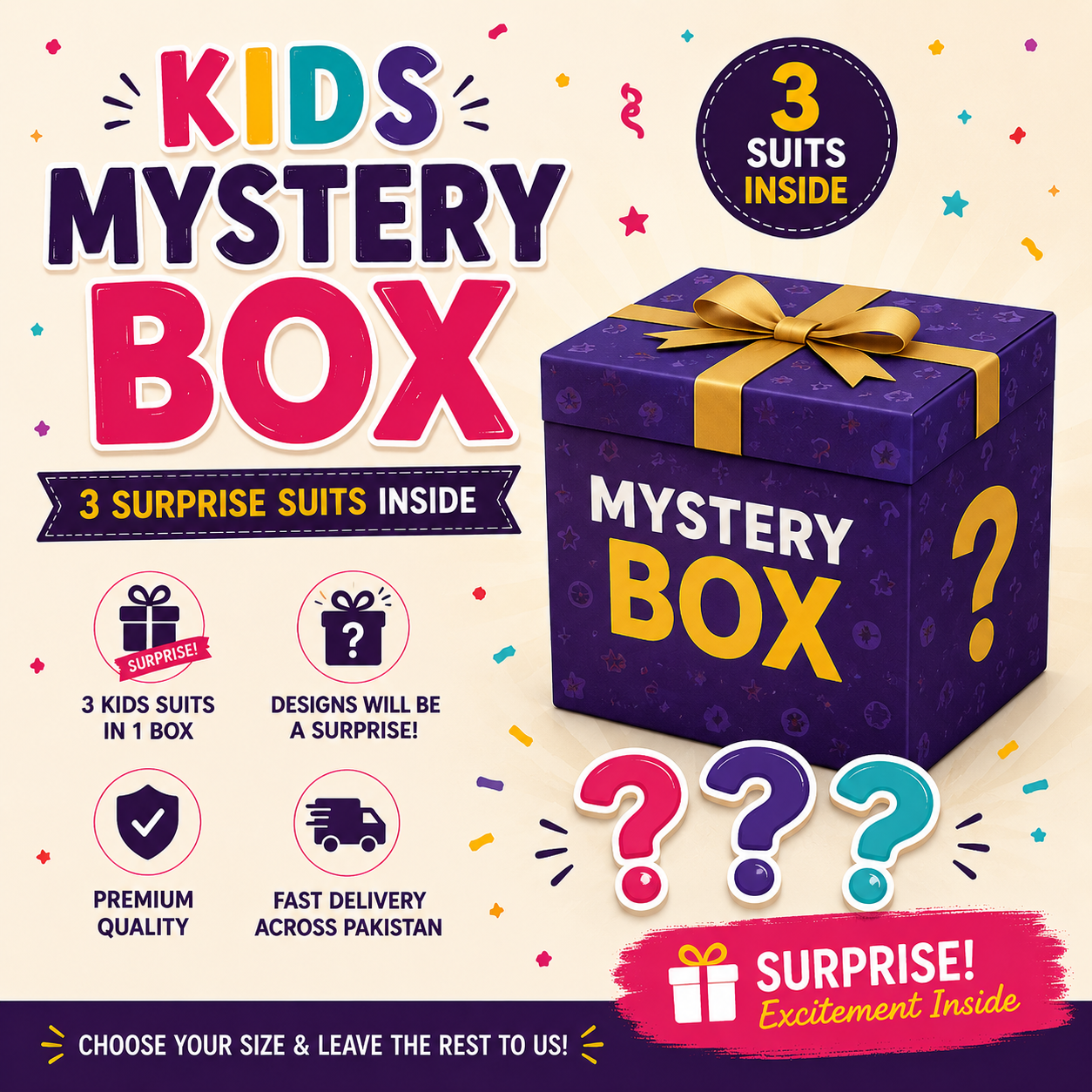 🎁 Kids Full Sleeves Mystery Box (3 Suits)