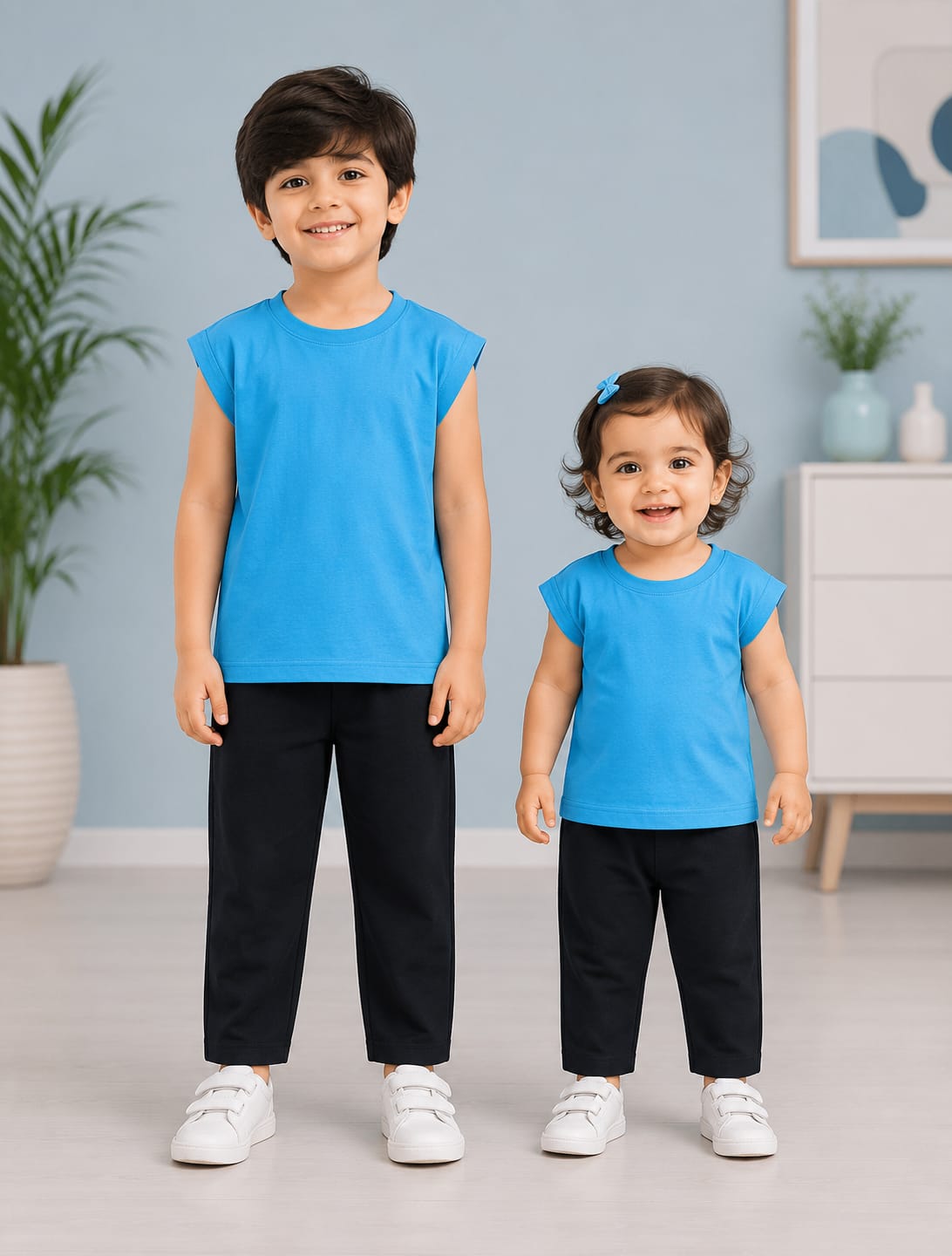 Blue Casual Kids Wear